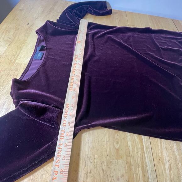 whimsigoth witchy Purple Red Velvet Glam sequin Asymmetrical gothic small grunge - Picture 5 of 12